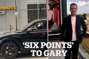 邮报：内维尔被拍到开宾利时玩手机，或被罚200镑扣6分