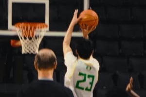 俄勒冈大学官方晒林葳训练视频 挡拆后标志性急停跳投打进