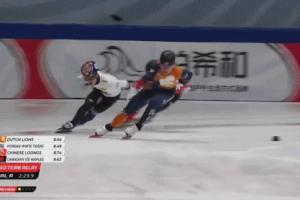绝杀夺金！中国短道队2000米混接夺冠，刘少昂最后一圈一穿二绝杀