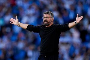 加图索：我们的双前锋运转良好，希望我们能继续保持并不断进步