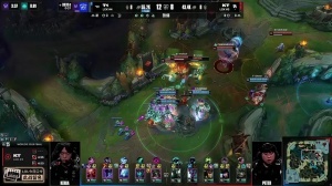 Bdd蛇女大到三个，但是KT没有更多后续伤害，Gumayusi四杀摧枯拉朽，双方战至决胜局